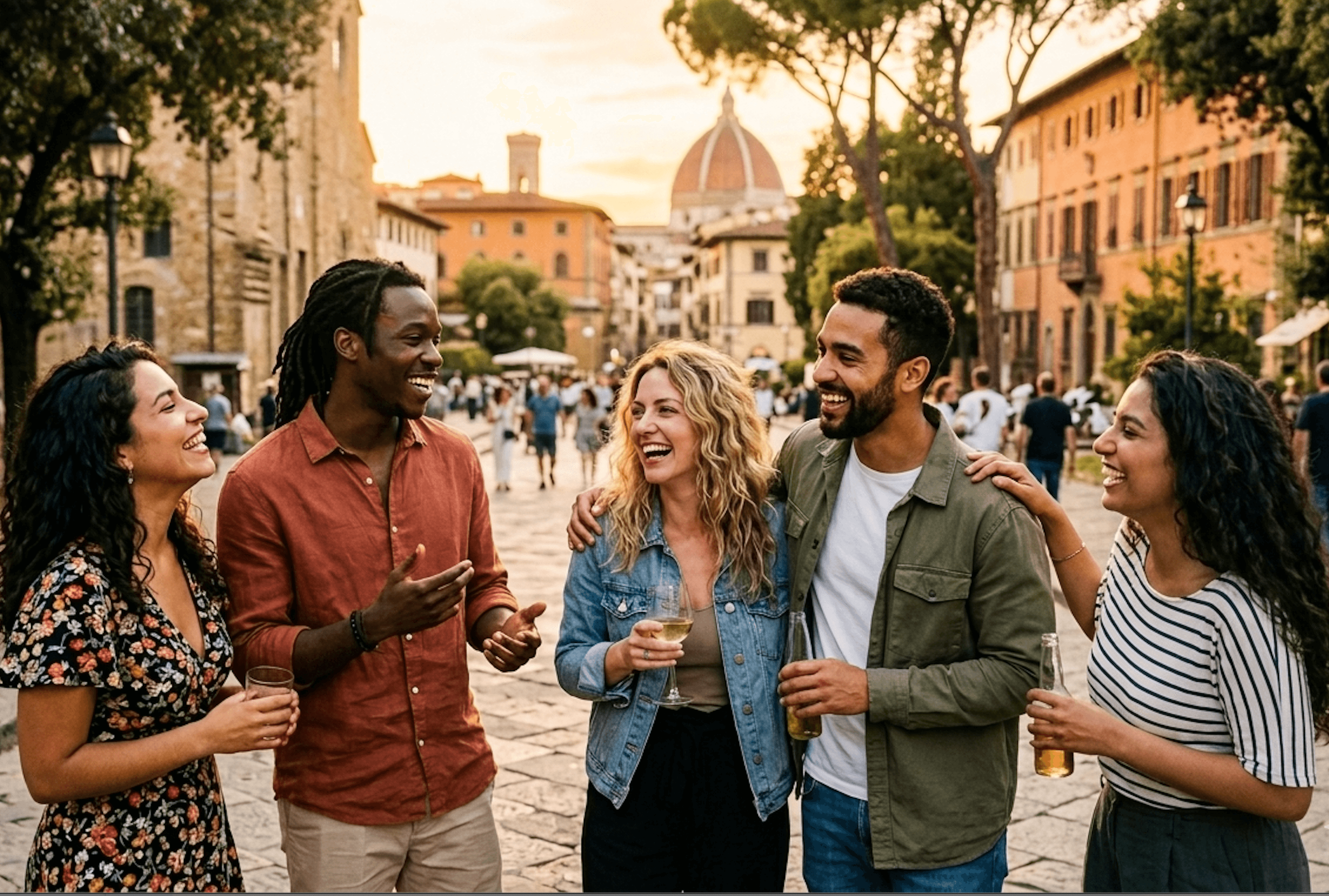 Friends enjoying a Crivent meetup